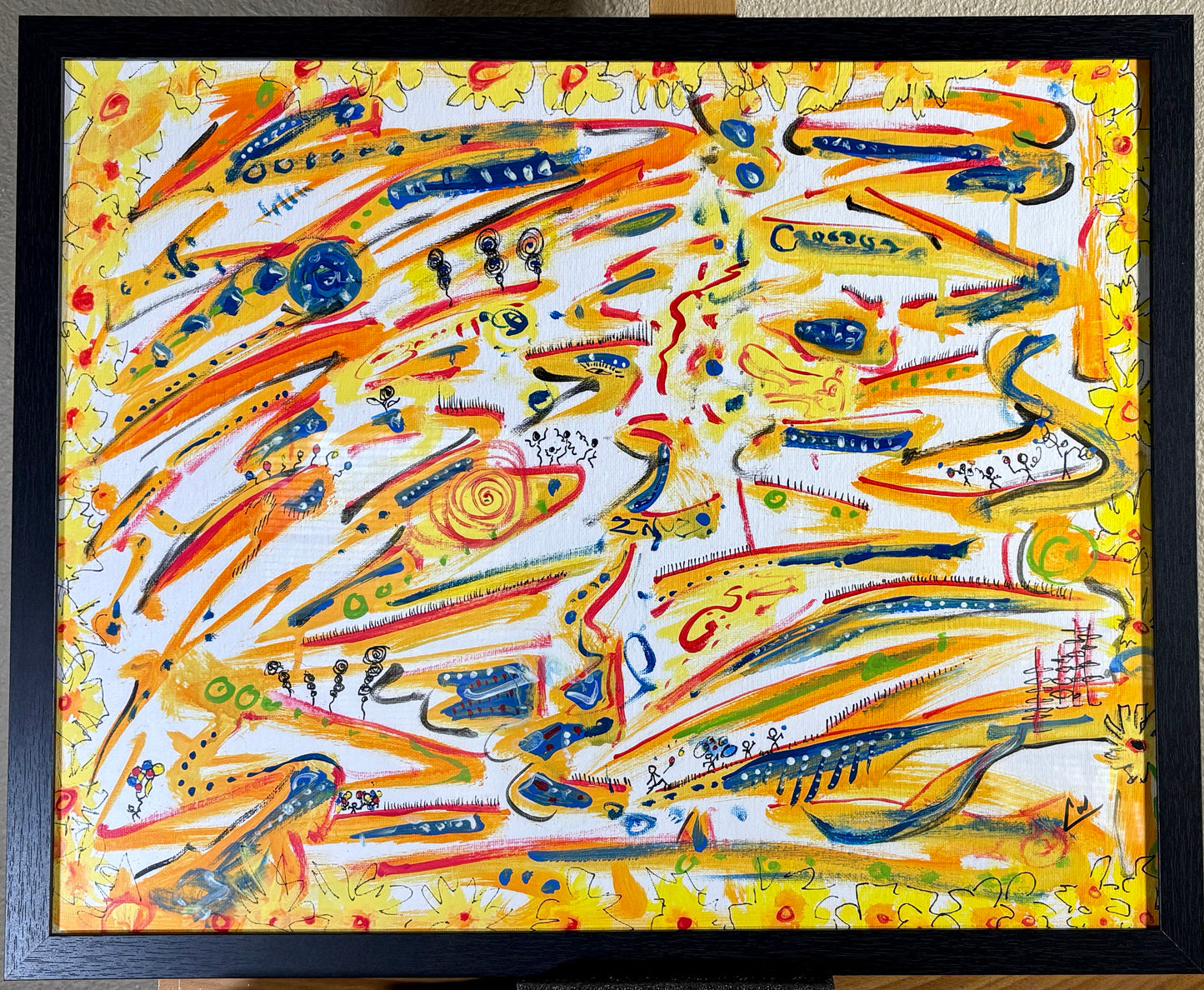 "Undercurrents of Life" - 16" x 20" Acrylic on canvas panel