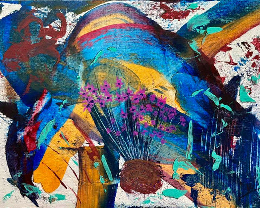 11 x 14 Acrylic and ink on canvas