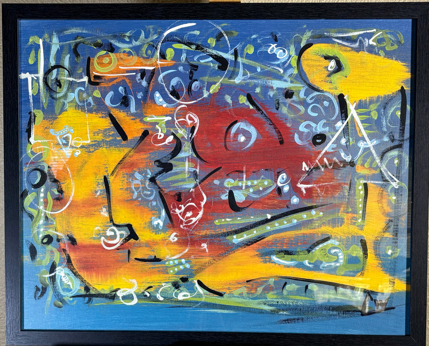 "Symphony of Chaos" - 16" x 20" Acrylic on canvas panel.