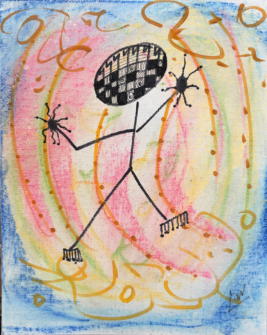 8x10 Pastel, Acrylic and ink.